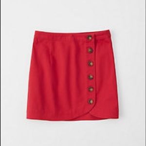 🆕NWT Abercrombie&Fitch Button-Front Mini Skirt